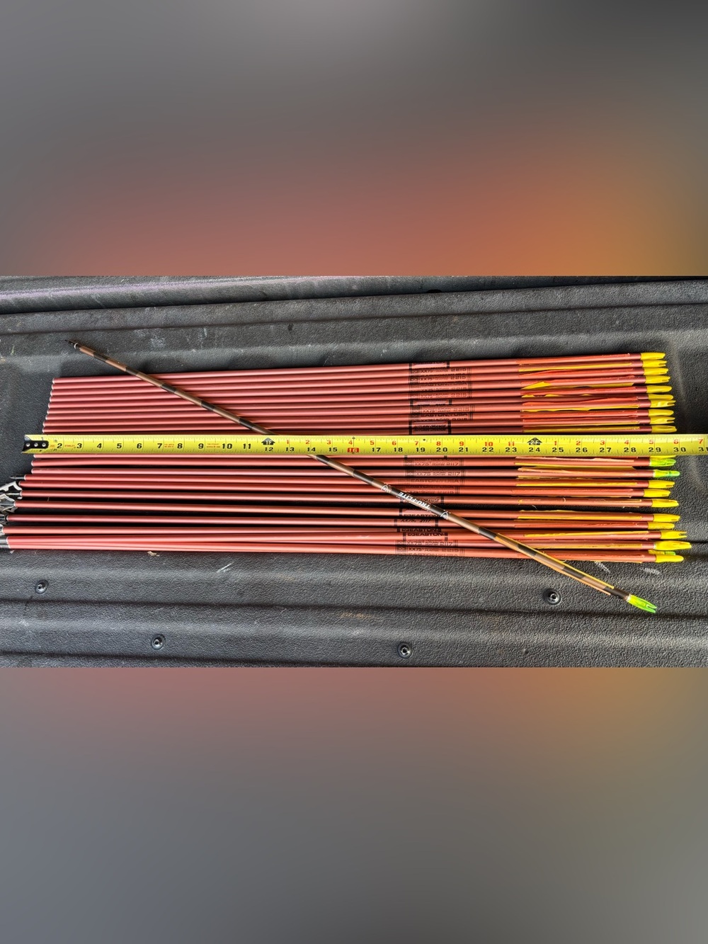 Easton XX75 2215 Aluminum Arrows W/Nocks & No Fletches Autumn Hunter Qty 26